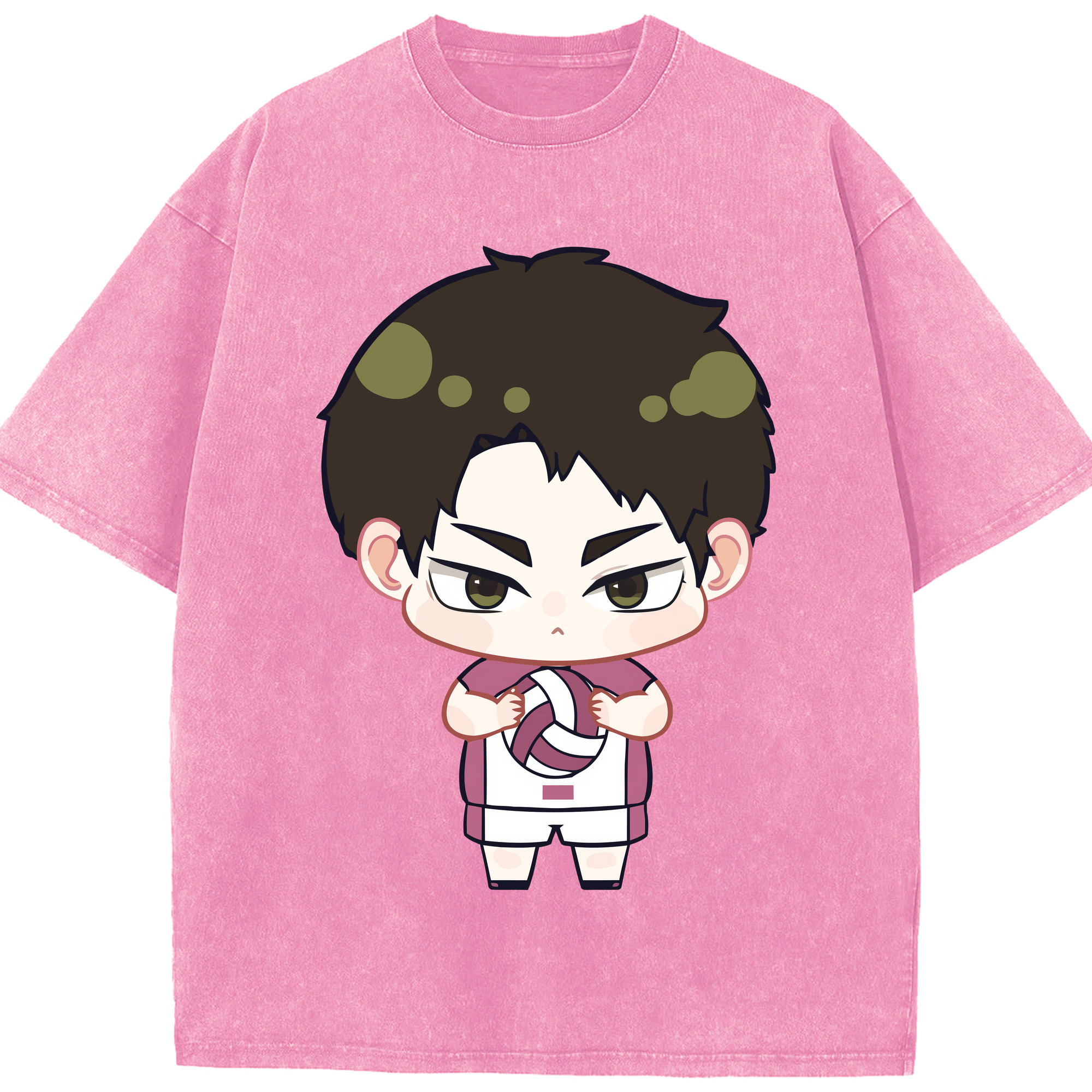 （画像用） ハイキュー!! Haikyu!! 綿100% ヴィンテージ風 半袖Tシャツ（フロントプリント）